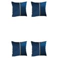 thumbnail image 4 of Justharion 2piece Update Space Sophisticated Sofa Home Decor Zippers Are Smooth dark blue 2Set, 4 of 6