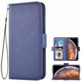 thumbnail image 1 of Iphone Xs Max Cover, Shockproof Mobile Phone Cover Rfid Protection Card Slot Stand Function Magnet, Tpu Protective Cover Case Compatible with Iphone Xs Max 6.5 Blue, 1 of 7