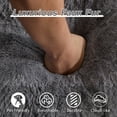 thumbnail image 3 of Giant Bean Bag Chair, 75" Memory Foam Loveseat Sofa with Pillows, Grey, 3 of 7