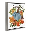 thumbnail image 3 of Stupell Industries Cottage Autumnal Thankful Pumpkin Gray Floating Frame Canvas Art, 18 x 18, by Cat Thurman Designs, 3 of 8