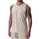 thumbnail image 2 of pstuiky Camisetas sin mangas para hombre, Camiseta de secado rápido de malla de color liso con cuello en V para hombre Camisas de hombre l, 2 of 7