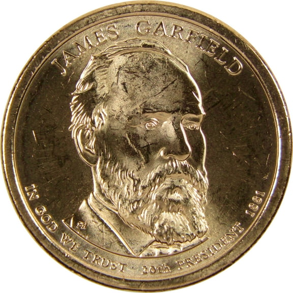 2011 D James A Garfield Presidential Dollar BU Uncirculated $1 Coin