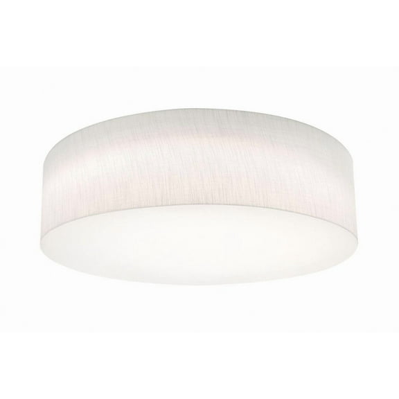 ANF2432L5AJUD-LW AFX Anton - Drum Flush Mount In Modern Style-7.5 Inches Tall and 24 Inches Wide-Linen White Finish-LED Lamping Type