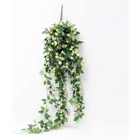Artificial Hanging Rose Vine Plants 5ft Long Fake Flower Greeny Chain Wall Home Room Garden Wedding Indoor Outdoor Decorative White Walmart Canada