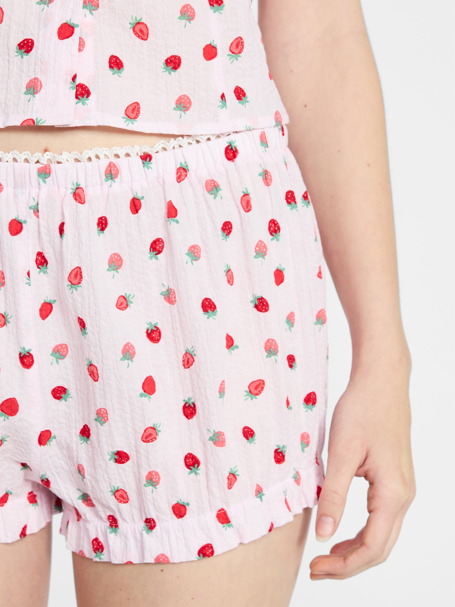 No Boundaries Cami Top and Bloomer Shorts Sleep Set, 2-Piece, Women's XS-XXL