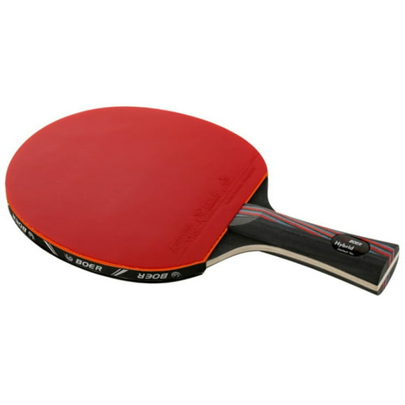 Boer Carbon Fiber Table Tennis Racket Blade Ping Pong Racket Bat for Adult Club Training with Storage Bag Long Handle