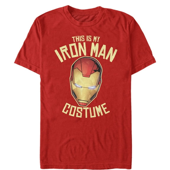 Men's Marvel Halloween My Iron Man Costume Graphic Tee Red 3X Large