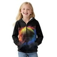 thumbnail image 4 of Chaqlin Flame Softball Hooded Pullover with Pockets for Boys and Girls - Lightweight Fuzzy Sweatshirt for School and Gym, 4 of 7