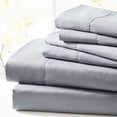 thumbnail image 2 of SL SPIRIT LINEN HOME EST. 1988 Solid Bonus Microfiber Sheet Set Queen - Dark Grey, 2 of 5