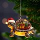 thumbnail image 5 of Adornos navideños 3D Bulldog/Tortuga Adornos colgantes para árbol de Navidad para fiestas de invierno Decoración del hogar, 5 of 7
