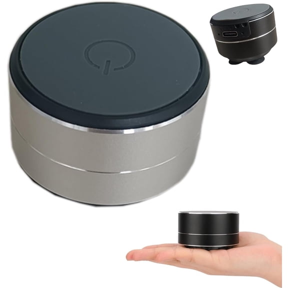 Buzzgo Speaker, Buzzgo Echo Speaker, Bluetooth Mini SpeakerBone Conduction, Stereo Bass Portable Small Wireless with Suction Cup for Bathroom Outdoor (Black)