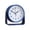 Blue, variant on Round, Timekeeping - Alarm Clock, Compact Sturdy Silent Non Ticking Desk Clock for Campus Learner And Office (3.9x3.9x1.4 Inch)