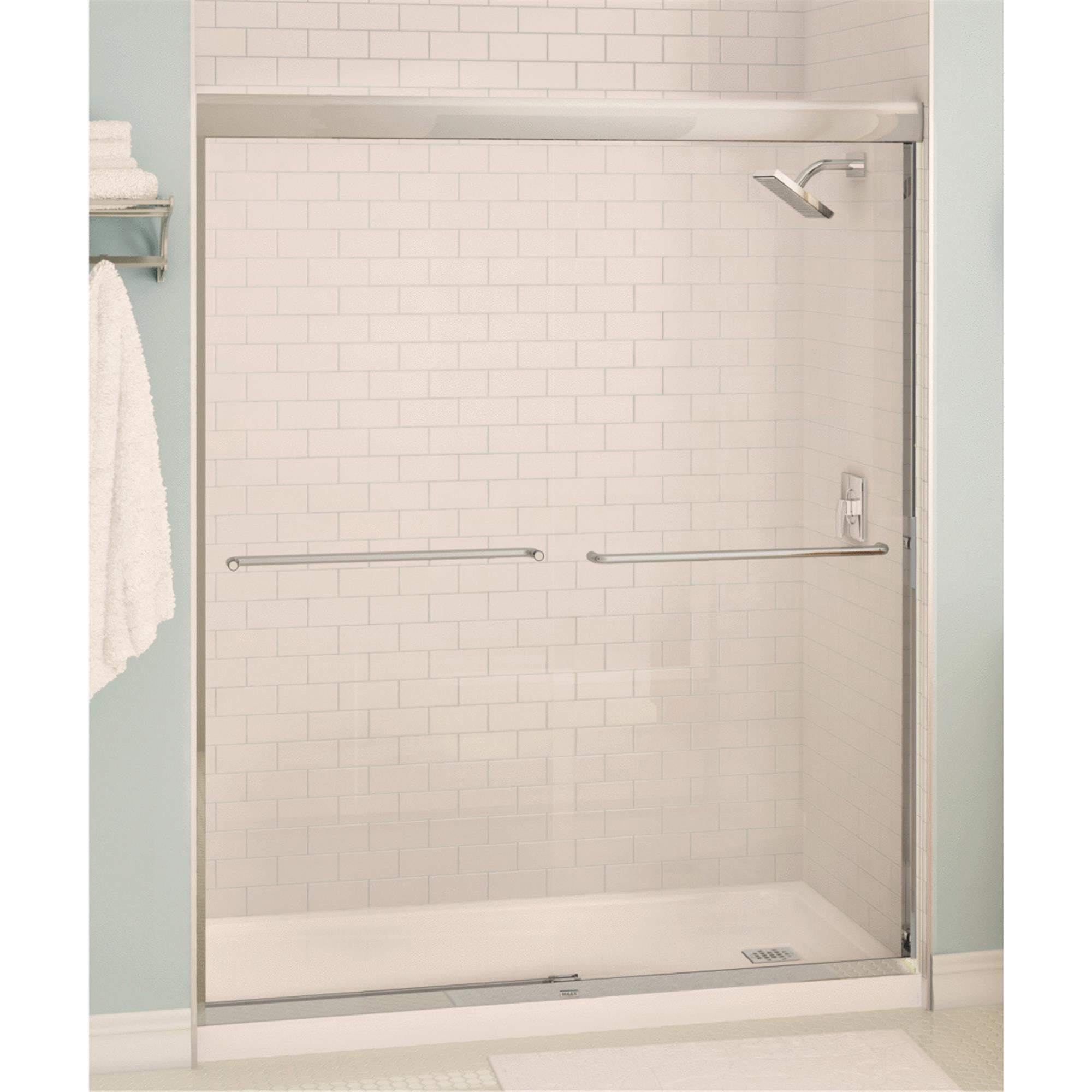 tempered glass bathroom door