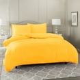 thumbnail image 3 of Hearth & Harbor 3-Piece Yellow Duvet Cover Set, Queen, 3 of 5