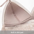 thumbnail image 4 of Product Classification Bra Category Women's Low Back Lace Glossy U-Shape Backless Bra for Everyday Comfort and Support, 4 of 5