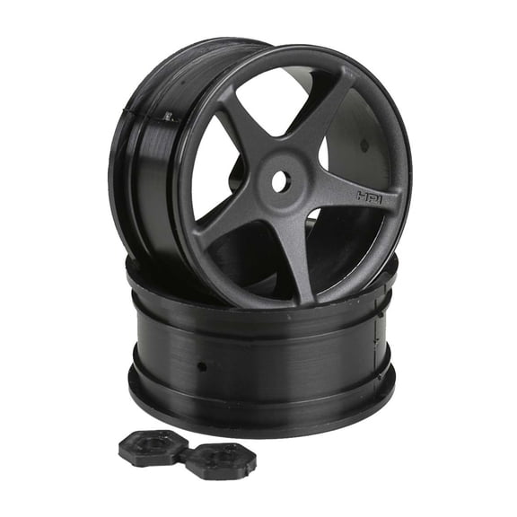 HPI 3696 SS Wheel 26mm Black (2) HPI3696