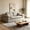 Grey + Cotton Linen + 2 Seat, variant on AUU Modern Linen Compression Loveseat Sofa with Removable Washable Cover – Deep Seat High-Density Foam Couch, No Assembly Required, Space-Saving for Living Room or Apartment