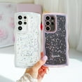 thumbnail image 2 of Compatible with Samsung Galaxy S22 Ultra,Cute Kawaii Bling Sparkle Glitter Frame Shape Soft Silicone Shockproof Protective Phone Case Cover for Women Girls Pink, 2 of 13