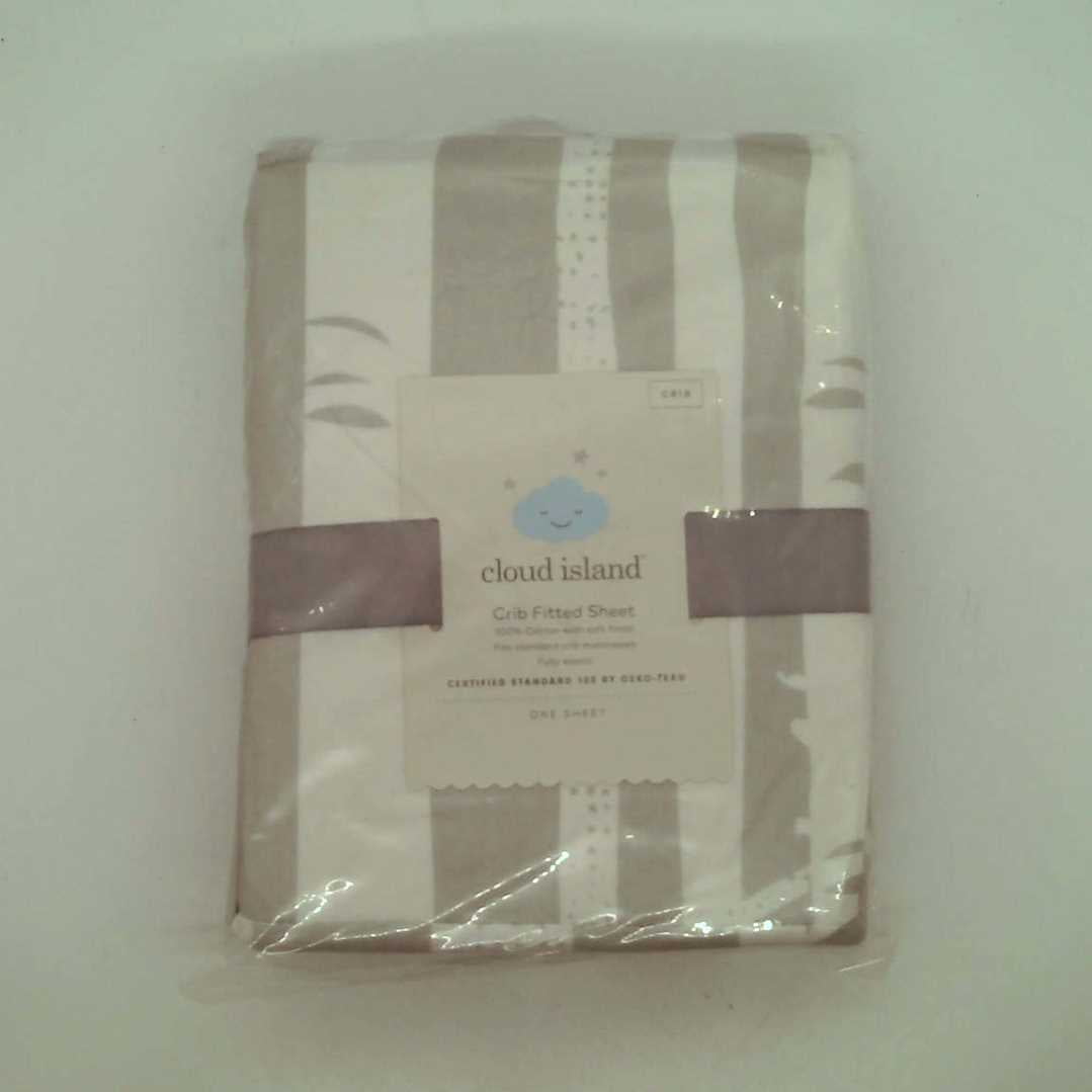 cloud island fitted crib sheet