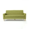 thumbnail image 6 of Noble House Augustine Mid Century Modern 3 Seater Fabric Sofa, Muted Green, 6 of 10