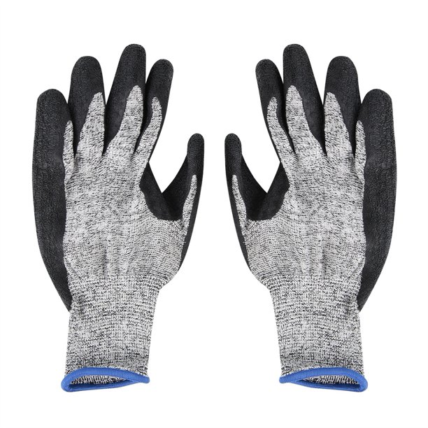 Guantes de seguridad impermeables para jardín, manoplas de nailon antideslizantes para manipulación, 1 par