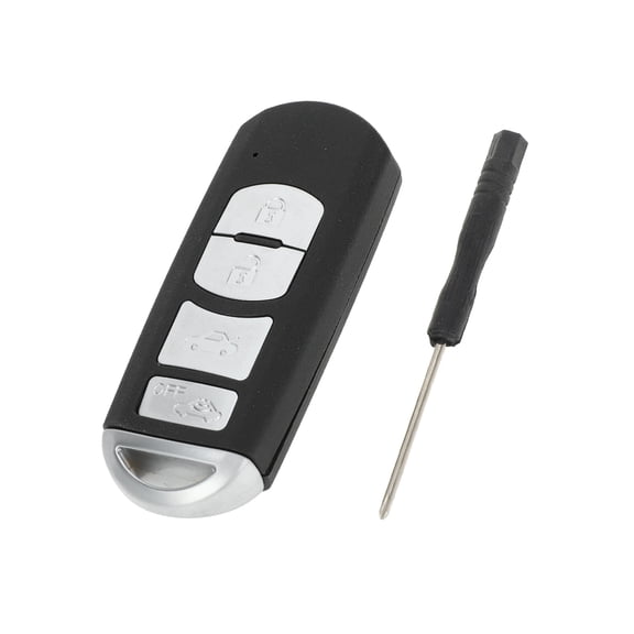 Unique Bargains Key Shell Case for Mazda 3 6 Sedan/Sport Models for Mazda MX-5 Sport Models Keyless Entry Remote Key Fob Replacement Case 4 Buttons