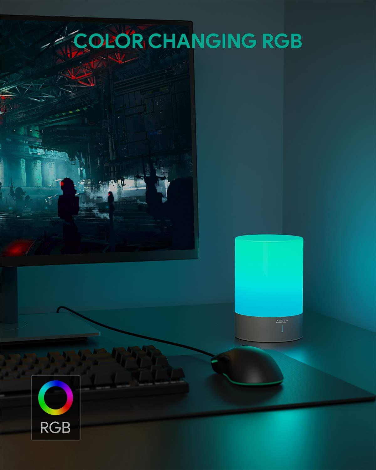 aukey rgb table lamp