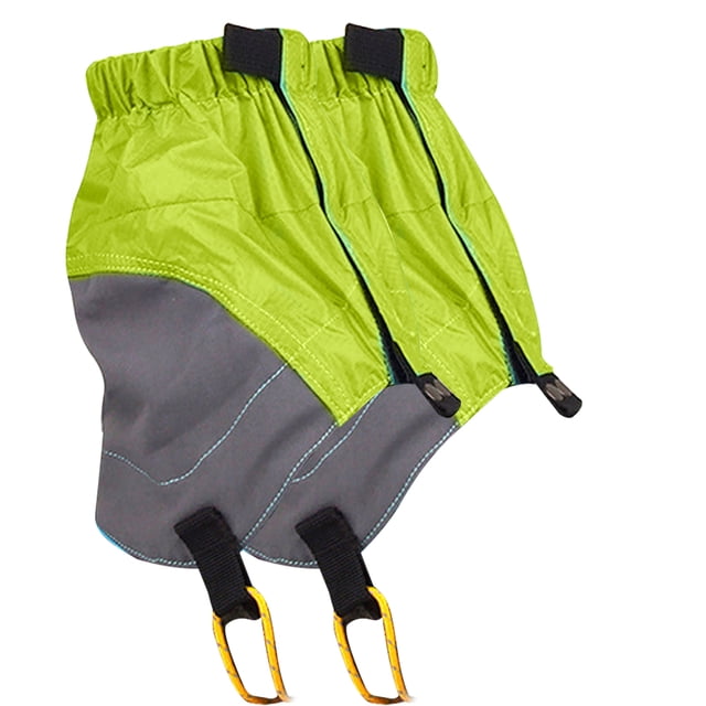 Gaiters de nieve Correr al aire libre Polvo a prueba de polvo 20D Silicon Recubierto Plaid a prueba de arañazos Snap Gancho Zapatos Cubierta de protección Green Methold OD020012-01