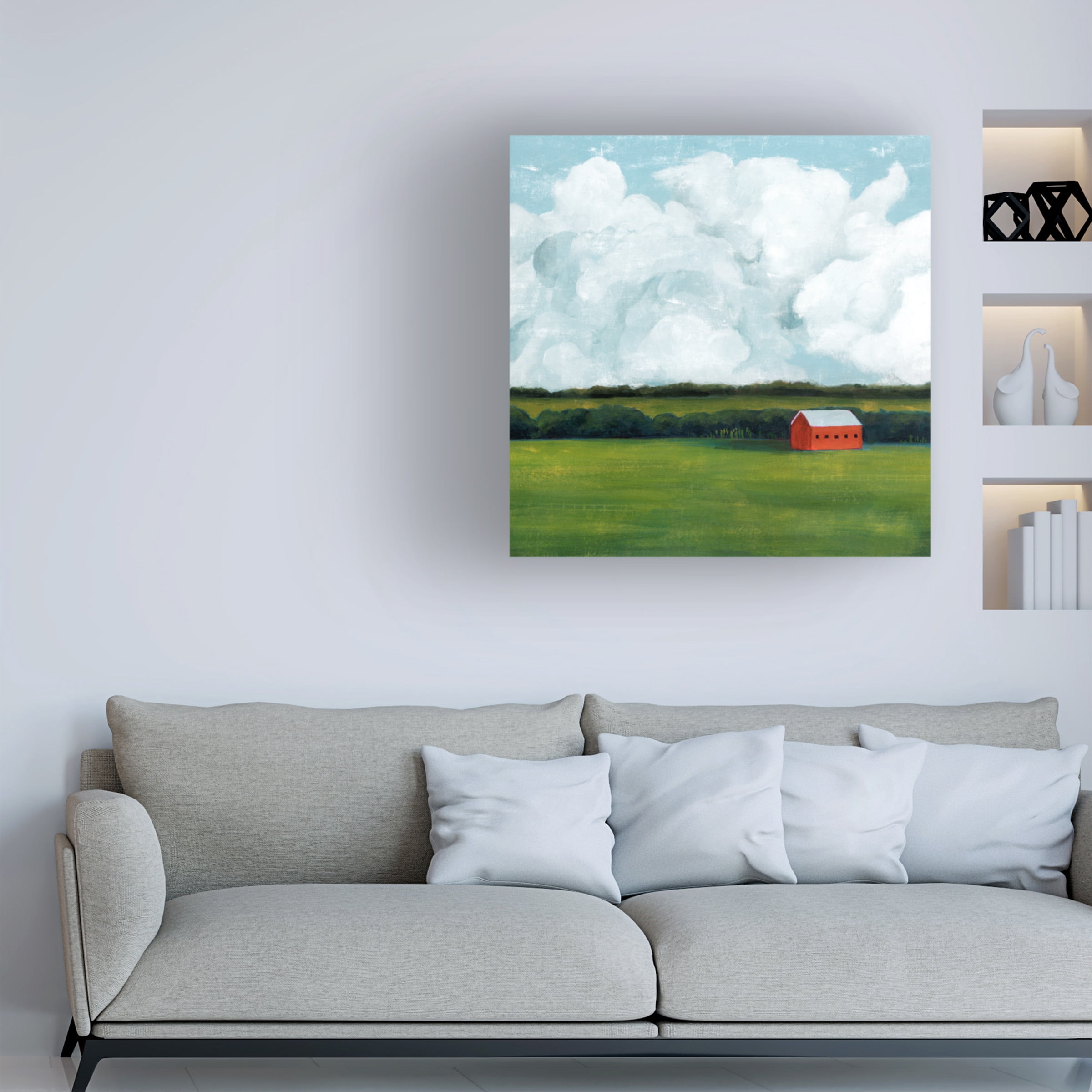 Grace Popp 'Lone Barn II' Canvas Art