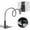 black, variant on Universal Bracket Arm Bed Desk Lazy Stand Cellphone Clip Mobile Phone Holder Mount Clamp BLACK