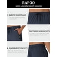 thumbnail image 4 of Pantalones Deportivos Rapoo Track para Hombre 2 Pares S Negro+Gris, 4 of 6
