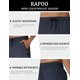 thumbnail image 4 of Pantalones Deportivos Rapoo Track para Hombre 2 Pares S Negro+Gris, 4 of 6