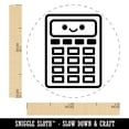 thumbnail image 2 of Kawaii Calculator Math Teacher School Self-Inking Rubber Stamp Ink Stamper - Blue Ink - Mini 1/2 Inch, 2 of 7