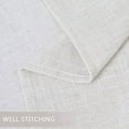 thumbnail image 5 of HA-EMORE Tier Curtains for Living Room, Linen Blend Cafe Curtain for Kitchen Bathroom Small Windows, Light Filtering Curtains 45 Inch Length Set of 2, 5 of 9