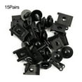 thumbnail image 1 of 15Set Spring Metal U-type Clip With Screw Car Bumper Trim Panel Fasteners, 1 of 1