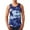 Blue, variant on Sngxgn Men's Sports Tank Tops Gym Bodybuilding Fitness Sleeveless Shirts for Beach Running Workout(Blue,XXXL)