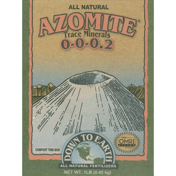 Down To Earth 17804 1 Lb Azomite Sr Powder Fertilizer Mix Walmart Com