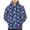 thumbnail image 4 of Hoodies for Men - Skull flower tie dye Long Sleeve Comfrt Men'S Fashion Hoodies & Sweatshirts, Sweatshirts for Men Hoodies Pullover Clothing Clothes with Pouch, 4 of 7