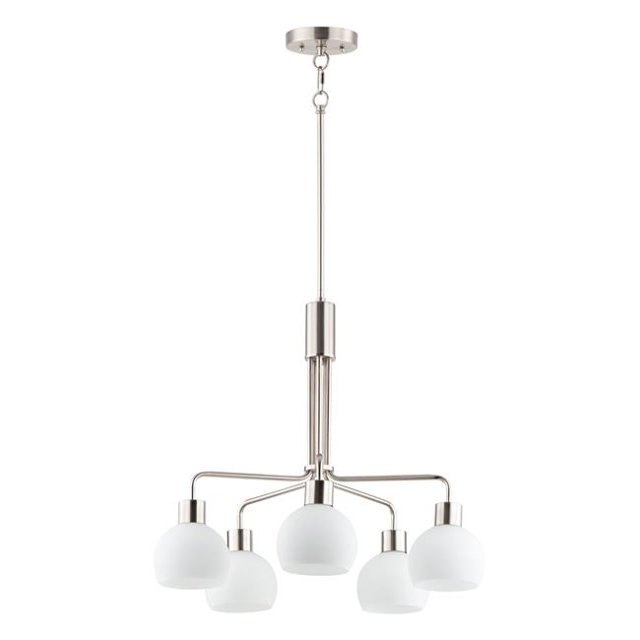 Maxim 11277SWSN Coraline 5-Light Chandelier, Satin Nickel