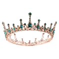 thumbnail image 1 of Crown Le Grand Palais Green Strass Tiara Bridal Hair Access, 1 of 4