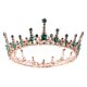 thumbnail image 1 of RV Corona Le Grand Palais Tiara de diamantes de imitación verde Acceso al cabello nupcial BRILLAR  Rojo Verde, 1 of 4