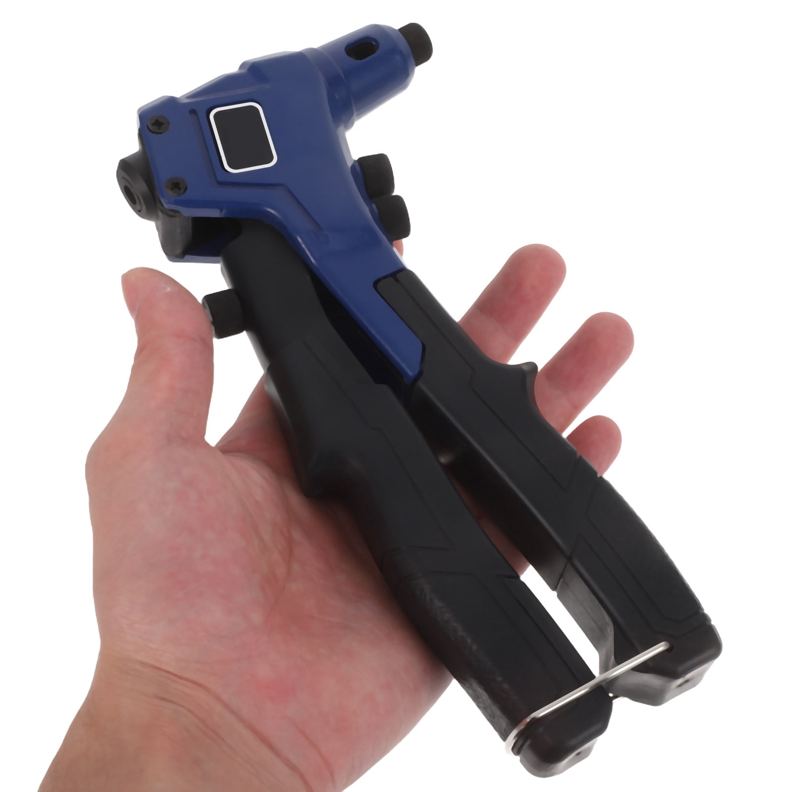 OUNONA Heavy Duty Manual Rivet Tool with Ergonomic Aluminum Alloy Handle for Metal Fastening and Repair Work