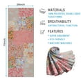 thumbnail image 2 of Pioneer Flower Floral Print Pattern Hot Yoga Mat Towel Non Slip for Hot Yoga - Quick-Drying Yoga Mat Cover with 4 Corner Pockets with Travel Bag - Hot Yoga Towel Non Slip 70"x26", 2 of 6