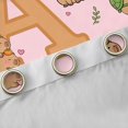 thumbnail image 4 of Manfei Cute Capybara Kitchen Curtains,Lovely Initial A Black Out Curtains Pack of 2 (42x63 Each),Pink Brown, 4 of 7