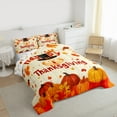 thumbnail image 4 of Manfei Rustic Farmhouse Turkey Full Size Comforter Sets,Western Thanksgiving Day Bedding Comforter Set,Autumn Fall Pumpkin Maples Bedding Sets For Adults,Ultra Soft Home Decor Reversible,3-Piece, 4 of 9