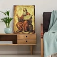 thumbnail image 5 of Old Man with Book Decorative Painting/Canvas Art， Suits for Living Room， Bedroom， Study， Office， Library， Hallway， Den， Conference Room， Home Gallery， Waiting Room， or Reading Nook Decoration., 5 of 8