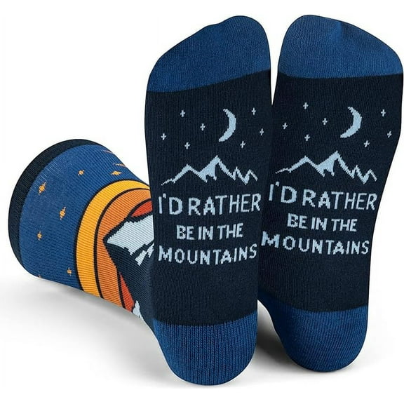 Lavley I'd Rather Be in Mountains Socks