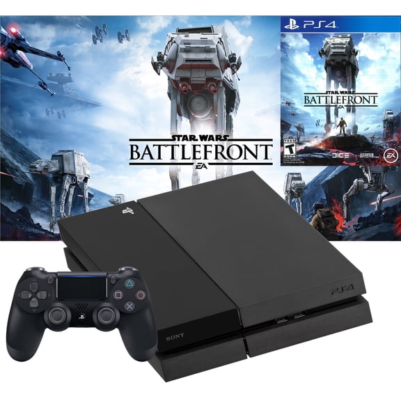 Sony PlayStation 4 PS4 500GB with Star Wars: BattleFront Standard Edition, Black, (Refurbished)