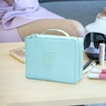 thumbnail image 4 of Neceser de maquillaje compacto con múltiples compartimentos, organizador de gran capacidad, neceser de viaje para mujer, uso diario, neceser portátil., 4 of 8