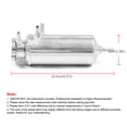 thumbnail image 4 of Kenally Tanque de recolección de Tanques de combustible Frío Aleación de aluminio universal Tamaño preciso Contenedor sólido Vehículos, repuestos y accesorios Mis, 4 of 6
